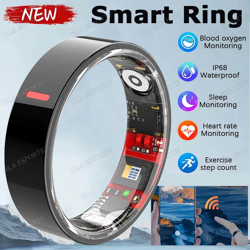 Smart Health Ring - Heart Rate & Blood Pressure Monitor | Wahooly Smart Health Rings Monitor Sleep Heart Rate Blood Oxygen Sleep Ring Party Activities Fitness Gifts for Friends Famliy Colleagues