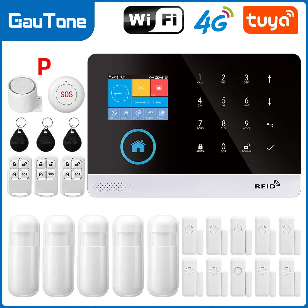 Smart Home Tuya GSM Alarm System 4G Wifi System Smart Home Tuya GSM Alarm System 4G Wifi System