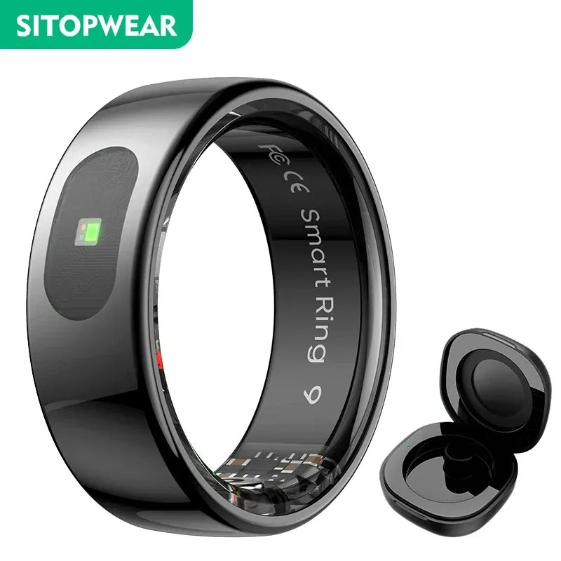 Premium Smart Ring 2025 - Health & Sleep Tracker | Wahooly Smart Ring 2025 New Smartring Health Monitoring Sleep Tracker Step Calorie Counter Multi-Sport Mode Couple Rings Best Gift