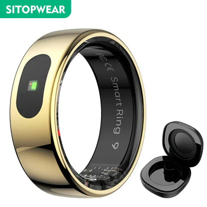 Premium Smart Ring 2025 - Health & Sleep Tracker | Wahooly Smart Ring 2025 New Smartring Health Monitoring Sleep Tracker Step Calorie Counter Multi-Sport Mode Couple Rings Best Gift