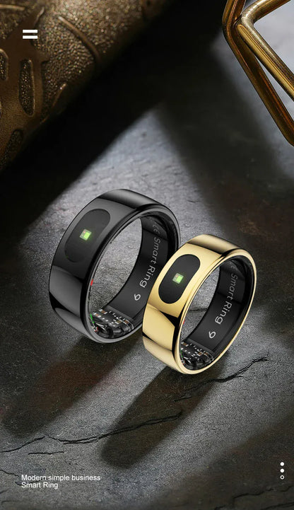 Premium Smart Ring 2025 - Health & Sleep Tracker | Wahooly Smart Ring 2025 New Smartring Health Monitoring Sleep Tracker Step Calorie Counter Multi-Sport Mode Couple Rings Best Gift