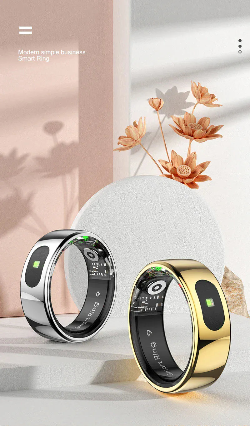 Premium Smart Ring 2025 - Health & Sleep Tracker | Wahooly Smart Ring 2025 New Smartring Health Monitoring Sleep Tracker Step Calorie Counter Multi-Sport Mode Couple Rings Best Gift