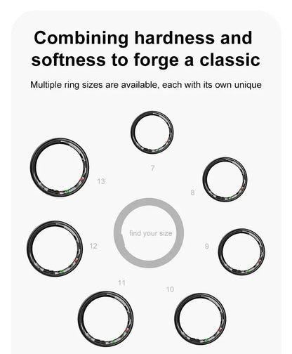 Premium Smart Ring 2025 - Health & Sleep Tracker | Wahooly Smart Ring 2025 New Smartring Health Monitoring Sleep Tracker Step Calorie Counter Multi-Sport Mode Couple Rings Best Gift