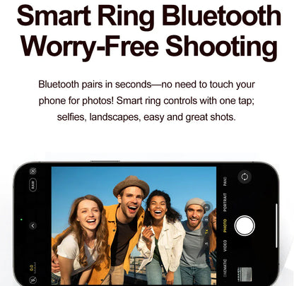 Smart Ring Fitness Tracker - Heart Rate & Sleep Monitor | Wahooly Smart Ring - Fitness Tracker with Sleep Monitor, Pedometer & 20+ Exercise Modes, IP68 Waterproof, USB Rechargeable, Stainless S