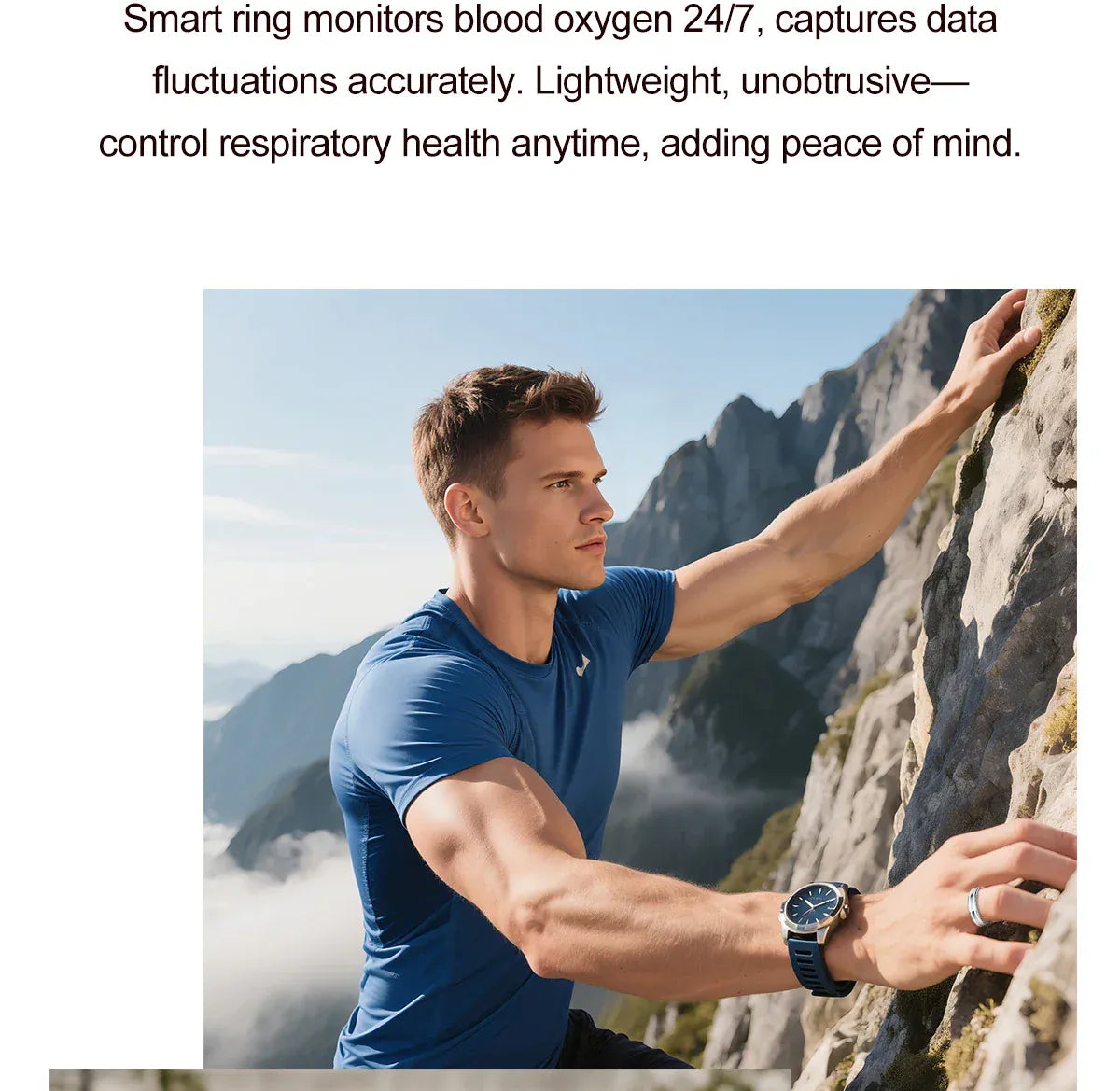 Smart Ring Fitness Tracker - Heart Rate & Sleep Monitor | Wahooly Smart Ring - Fitness Tracker with Sleep Monitor, Pedometer & 20+ Exercise Modes, IP68 Waterproof, USB Rechargeable, Stainless S