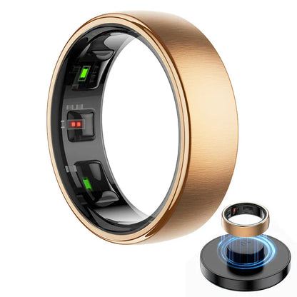 R10 Smart Ring 2025 - 5ATM Waterproof Health Monitor | Wahooly Smart Ring R10 Waterproof Health Monitor Men & Women Ring Health & Sleep Monitor Smart Rings Multi-sport Modes QRing APP