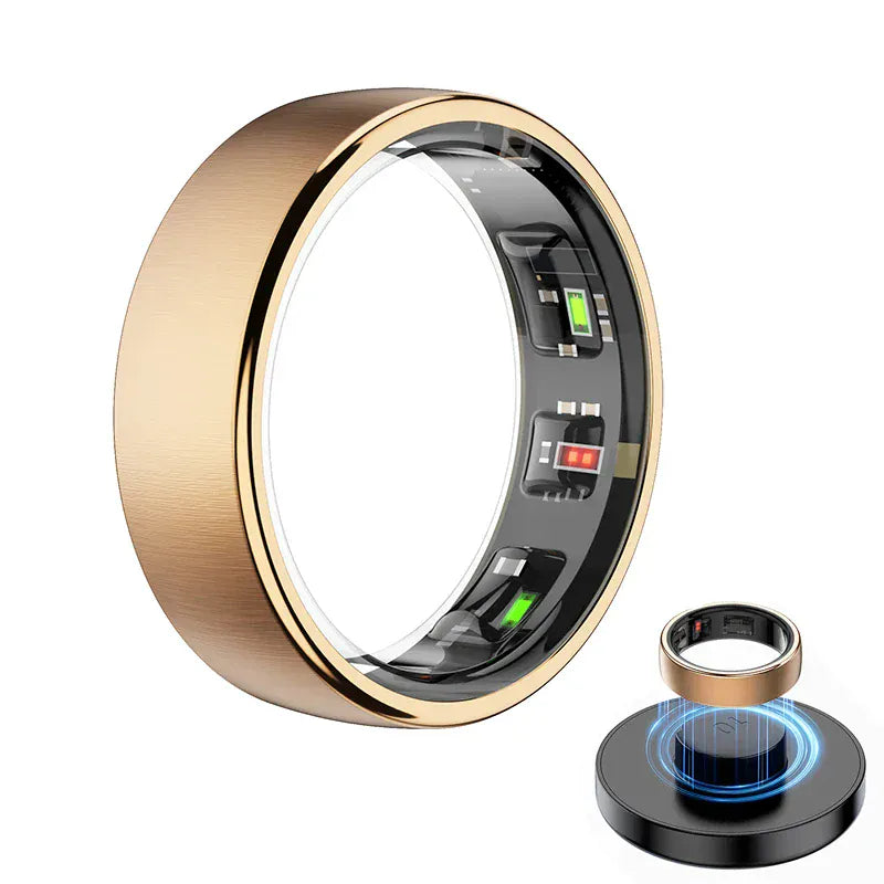 R10 Smart Ring 2025 - 5ATM Waterproof Health Monitor | Wahooly Smart Ring R10 Waterproof Health Monitor Men & Women Ring Health & Sleep Monitor Smart Rings Multi-sport Modes QRing APP