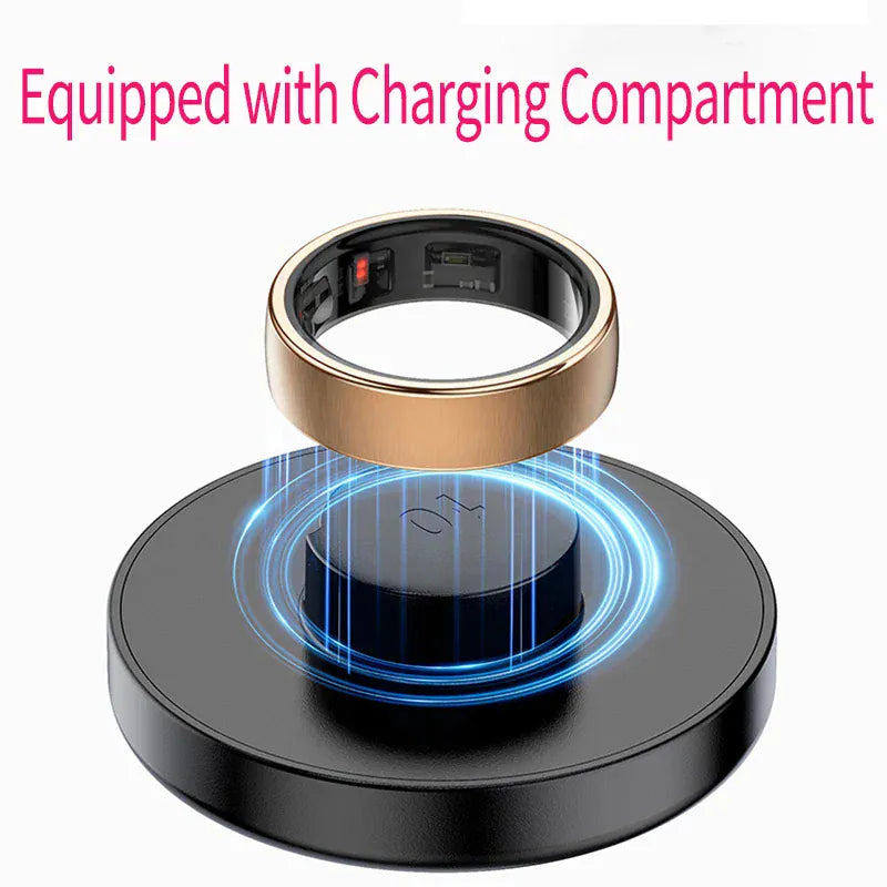 R10 Smart Ring 2025 - 5ATM Waterproof Health Monitor | Wahooly Smart Ring R10 Waterproof Health Monitor Men & Women Ring Health & Sleep Monitor Smart Rings Multi-sport Modes QRing APP