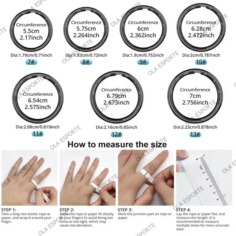 Smart Ring Health Tracker - Heart Rate, Sleep & Fitness Monitor Smart Ring with Charging Case for Men Women, Display Screen, Health Monitor, 5ATM Waterproof,Multiple Sport Mode For Android IOS