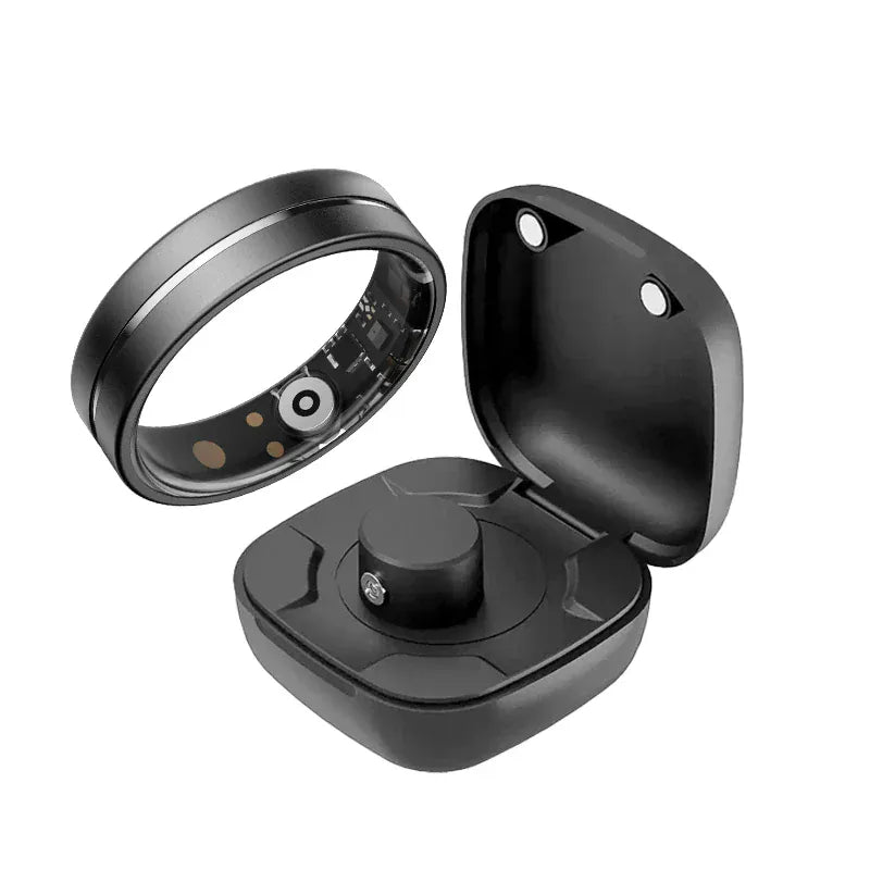 Premium Smart Ring - 5ATM Waterproof Health & Fitness Monitor | Wahooly Smart Rings Health Monitor Sleep Sports Fitness Multiple Function Modes Tracking Heart Rate Blood Oxygen Ring 5ATM Waterproof