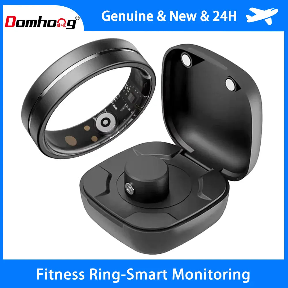 Premium Smart Ring - 5ATM Waterproof Health & Fitness Monitor | Wahooly Smart Rings Health Monitor Sleep Sports Fitness Multiple Function Modes Tracking Heart Rate Blood Oxygen Ring 5ATM Waterproof