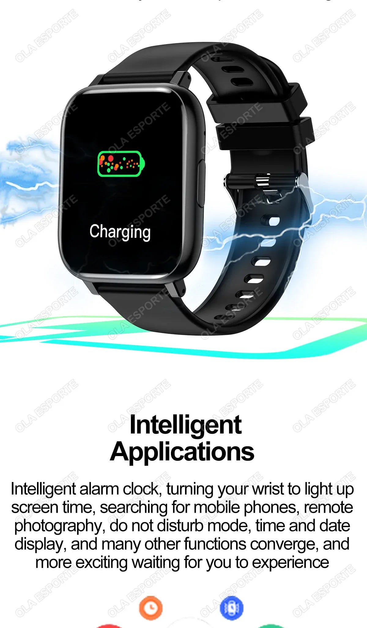 Smart Watch with Bluetooth Calling, Heart Rate & Blood Oxygen Monitor | Wahooly Smart Watch with Bluetooth Calling – Heart Rate, Blood Oxygen & Customizable Dials