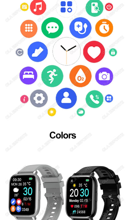 Smart Watch with Bluetooth Calling, Heart Rate & Blood Oxygen Monitor | Wahooly Smart Watch with Bluetooth Calling – Heart Rate, Blood Oxygen & Customizable Dials