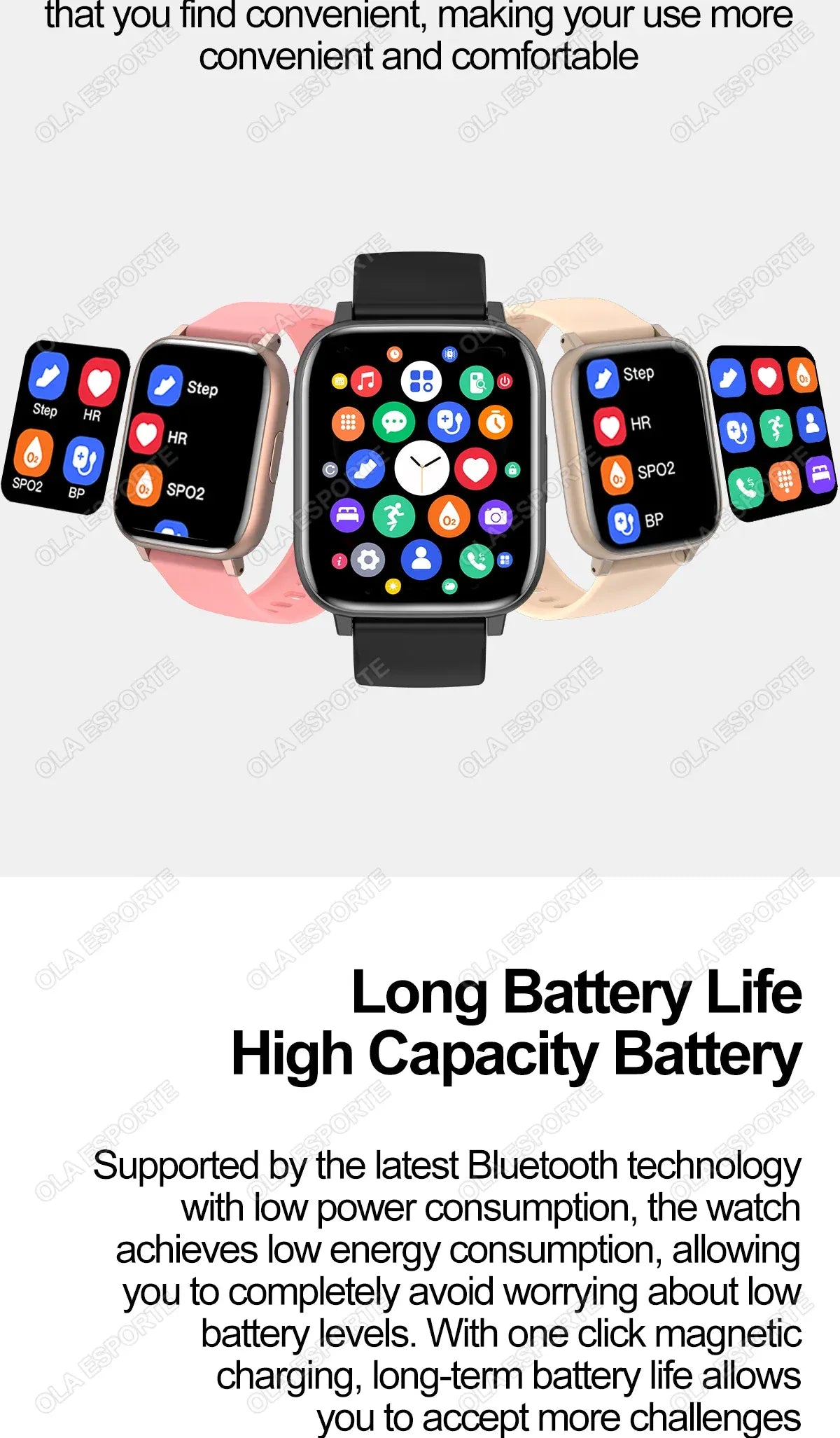 Smart Watch with Bluetooth Calling, Heart Rate & Blood Oxygen Monitor | Wahooly Smart Watch with Bluetooth Calling – Heart Rate, Blood Oxygen & Customizable Dials