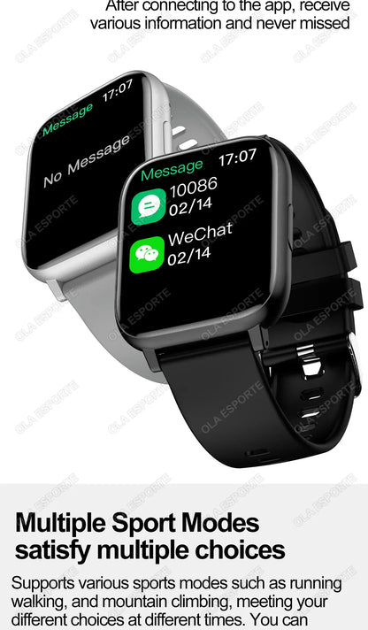 Smart Watch with Bluetooth Calling, Heart Rate & Blood Oxygen Monitor | Wahooly Smart Watch with Bluetooth Calling – Heart Rate, Blood Oxygen & Customizable Dials