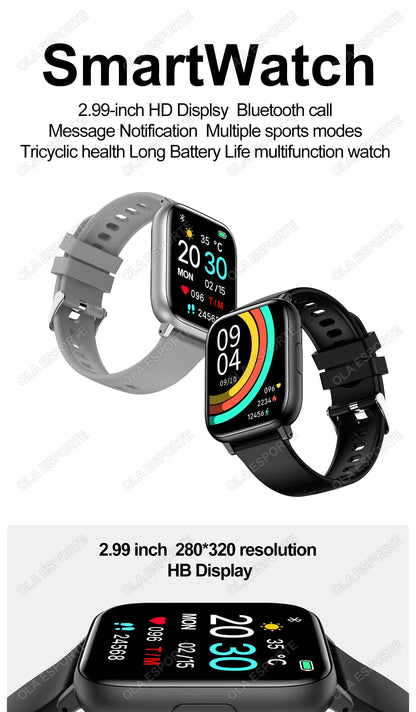 Smart Watch with Bluetooth Calling, Heart Rate & Blood Oxygen Monitor | Wahooly Smart Watch with Bluetooth Calling – Heart Rate, Blood Oxygen & Customizable Dials