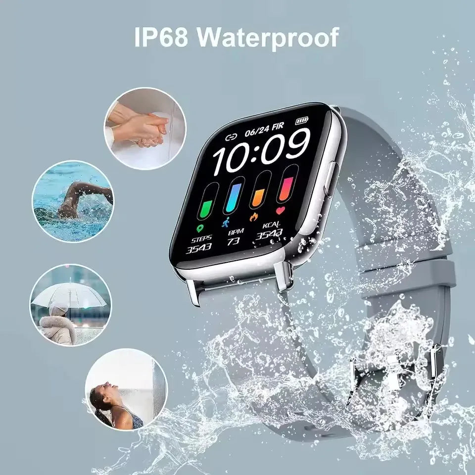 Smart Watch with Bluetooth Calling, Heart Rate & Blood Oxygen Monitor | Wahooly Smart Watch with Bluetooth Calling – Heart Rate, Blood Oxygen & Customizable Dials