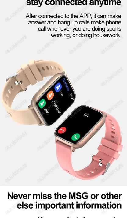 Smart Watch with Bluetooth Calling, Heart Rate & Blood Oxygen Monitor | Wahooly Smart Watch with Bluetooth Calling – Heart Rate, Blood Oxygen & Customizable Dials