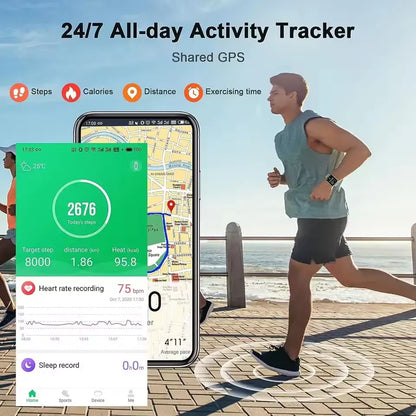 Smart Watch with Bluetooth Calling, Heart Rate & Blood Oxygen Monitor | Wahooly Smart Watch with Bluetooth Calling – Heart Rate, Blood Oxygen & Customizable Dials