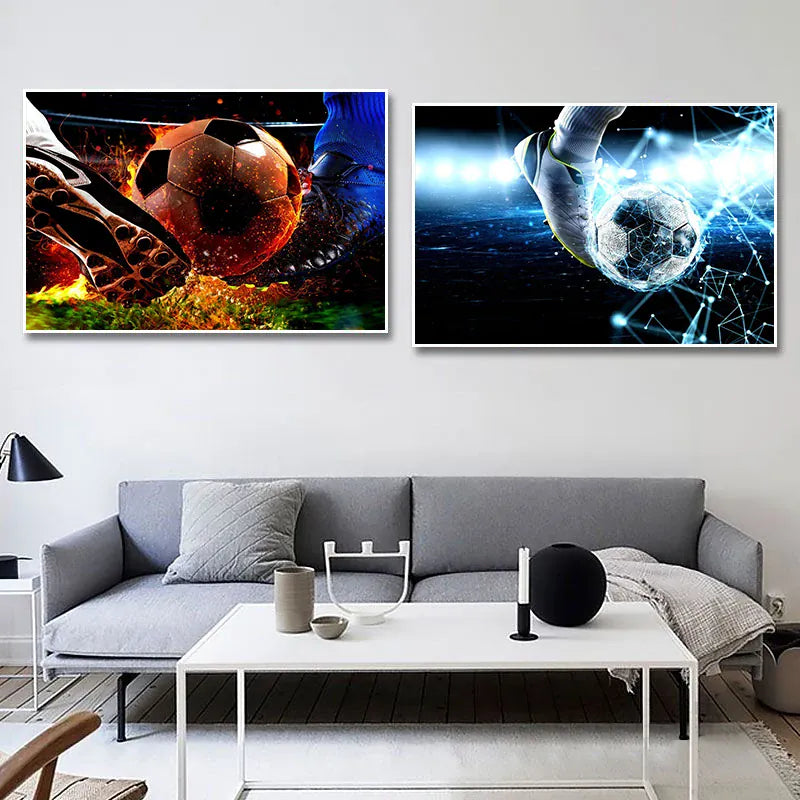 Soccer Player 5D Diamond Painting Kit — DIY Football Wall Art Gift Soccer Player 5D Diamond Painting Kit — DIY Embroidery Wall Art for Football Fans & Home Decor