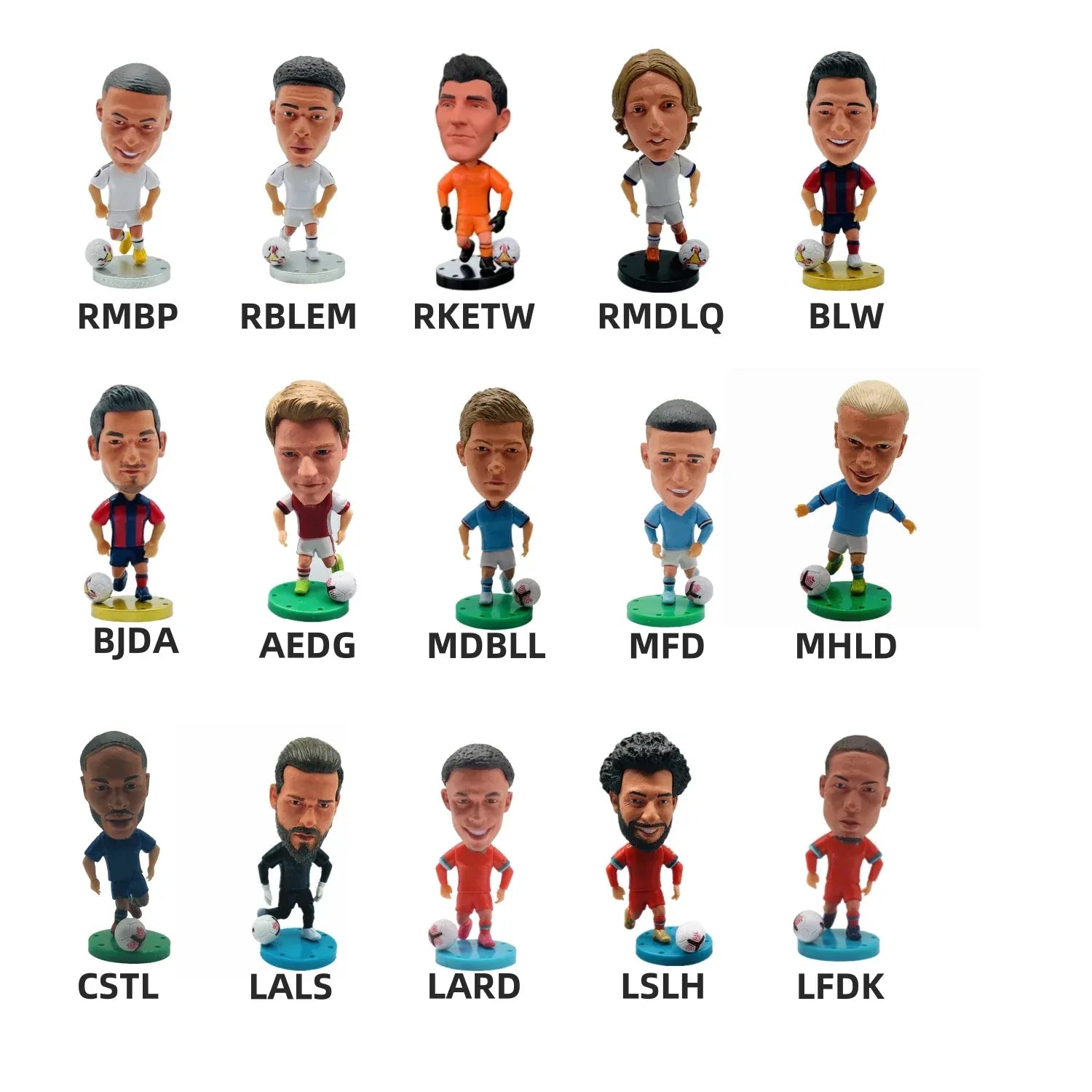 Soccer Player Action Figures Collectible Miniatures Soccer Player Action Figures Collectible Miniatures