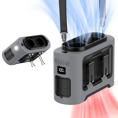 Socoolfan 14500mAh Outdoor Fan Portable Waist Hanging Neck Strong Dual Air Vents Fans for Travel Sports Courier Outdoor Working Socoolfan 14500mAh Outdoor Fan Portable Waist Hanging Neck Strong Dual Air Vents Fans for Travel Sports Courier Outdoor Working