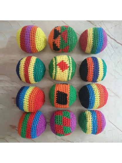 Soft Handmade Sacks for Footbag Juggling Balls Kids Outdoor Toy Safe and Durable for Camping Soft Handmade Sacks for Footbag Juggling Balls Kids Outdoor Toy Safe and Durable for Camping