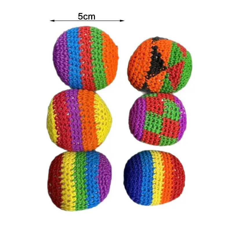Soft Handmade Sacks for Footbag Juggling Balls Kids Outdoor Toy Safe and Durable for Camping Soft Handmade Sacks for Footbag Juggling Balls Kids Outdoor Toy Safe and Durable for Camping