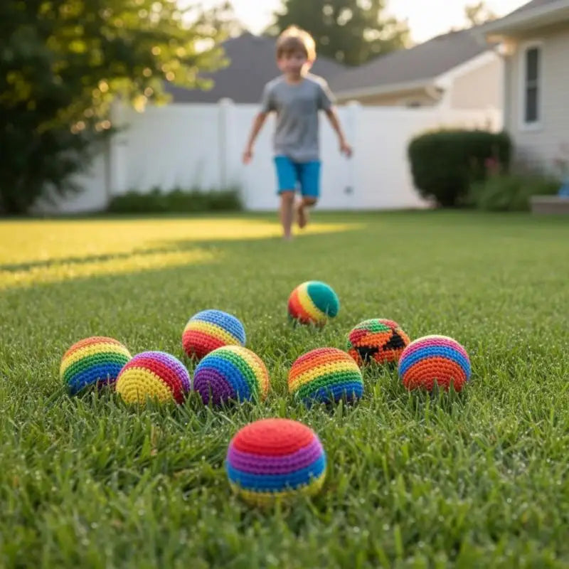 Soft Handmade Sacks for Footbag Juggling Balls Kids Outdoor Toy Safe and Durable for Camping Soft Handmade Sacks for Footbag Juggling Balls Kids Outdoor Toy Safe and Durable for Camping