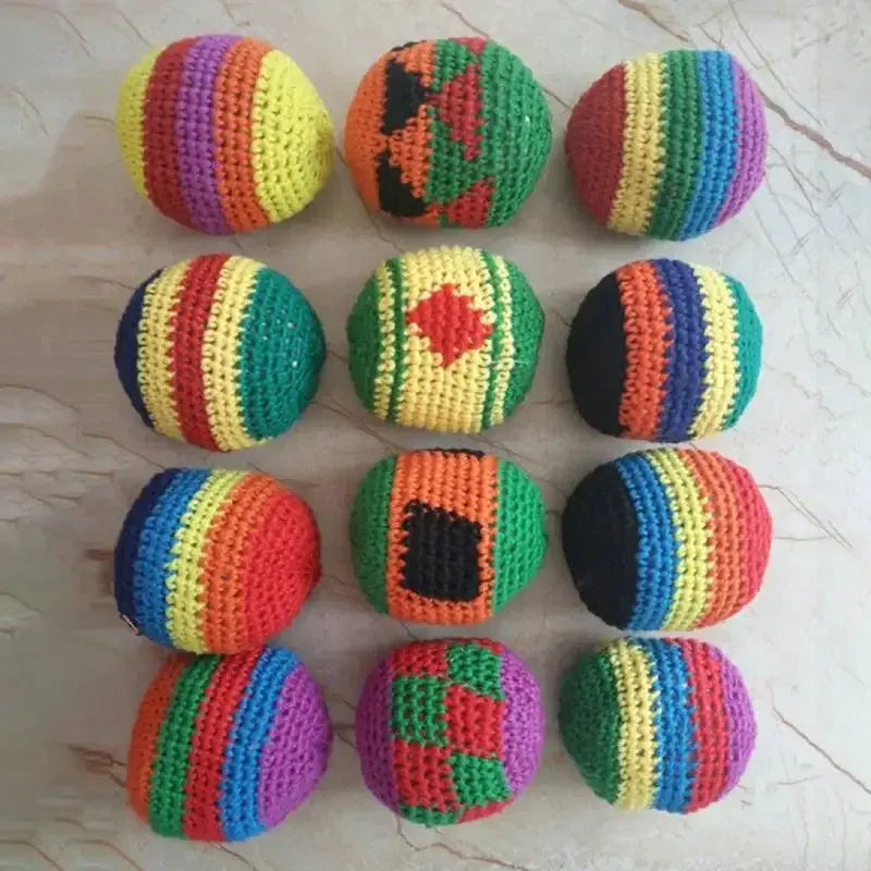 Soft Handmade Sacks for Footbag Juggling Balls Kids Outdoor Toy Safe and Durable for Camping Soft Handmade Sacks for Footbag Juggling Balls Kids Outdoor Toy Safe and Durable for Camping