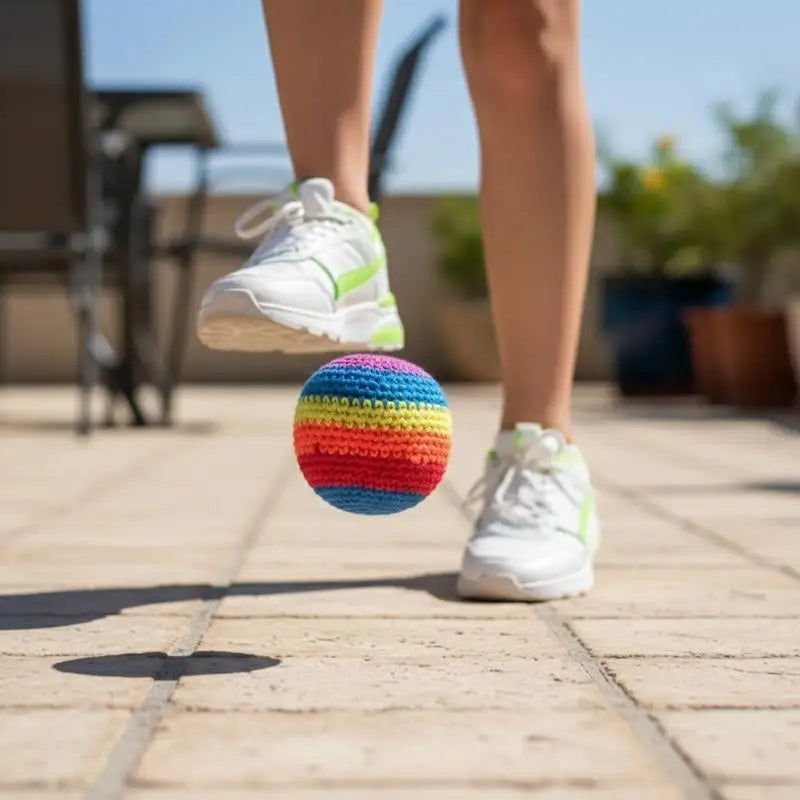Soft Handmade Sacks for Footbag Juggling Balls Kids Outdoor Toy Safe and Durable for Camping Soft Handmade Sacks for Footbag Juggling Balls Kids Outdoor Toy Safe and Durable for Camping