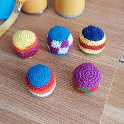 Soft Handmade Sacks for Footbag Juggling Balls Kids Outdoor Toy Safe and Durable for Camping Soft Handmade Sacks for Footbag Juggling Balls Kids Outdoor Toy Safe and Durable for Camping
