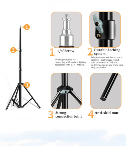 Softbox Photography Lighting Kit | E27, 210° Rotating, Adjustable Tripod | Studio & Video — Wahooly Softbox Photography Lighting Kit | E27 Bulb, 210° Rotating Softbox, Adjustable Tripod | Studio, Portrait & Video Lighting