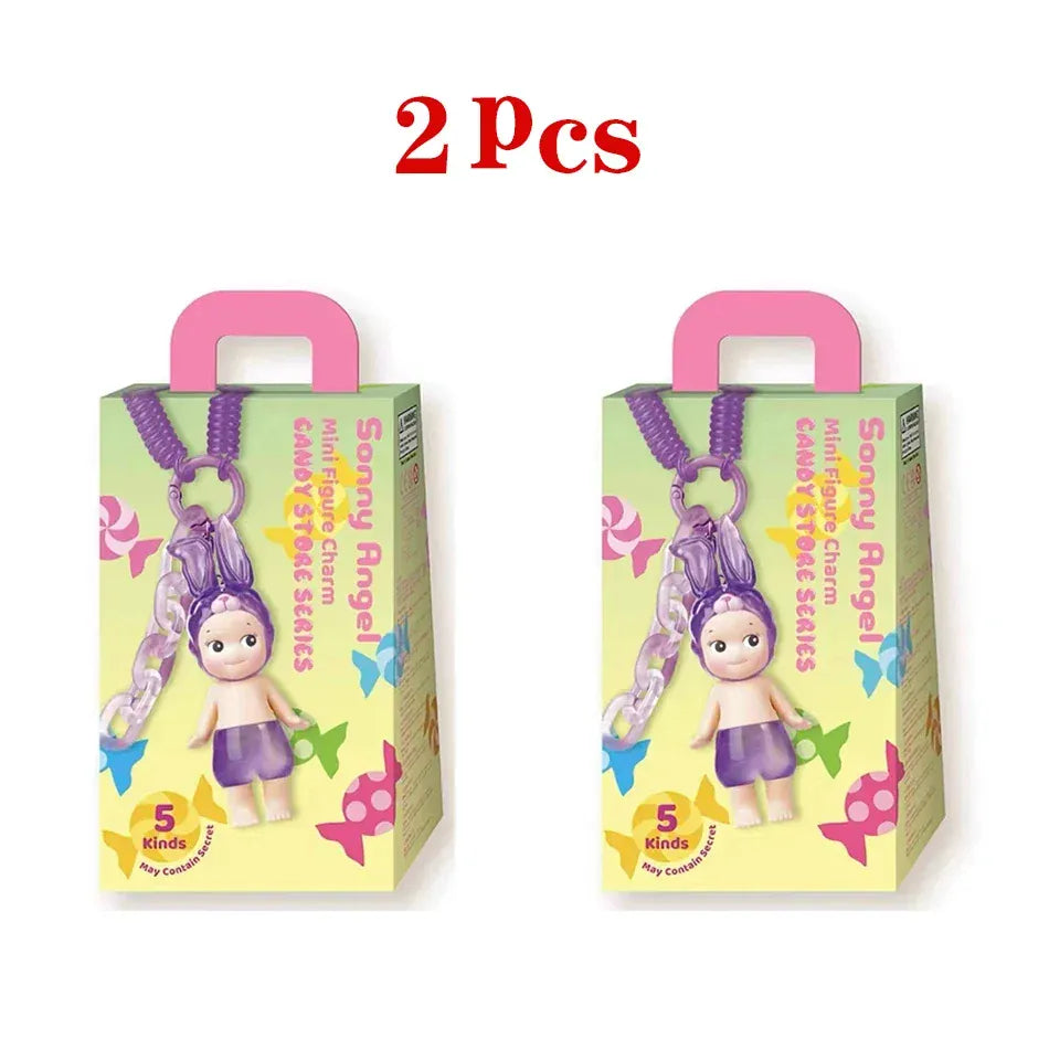 Sonny Angel Candy House Blind Box 2pcs - Cute Doll Keychain Pendant | Random Figures Sonny Angel Doll Candy House Series Blind Box Cute Doll Keychain Pendant Trendy Handmade
