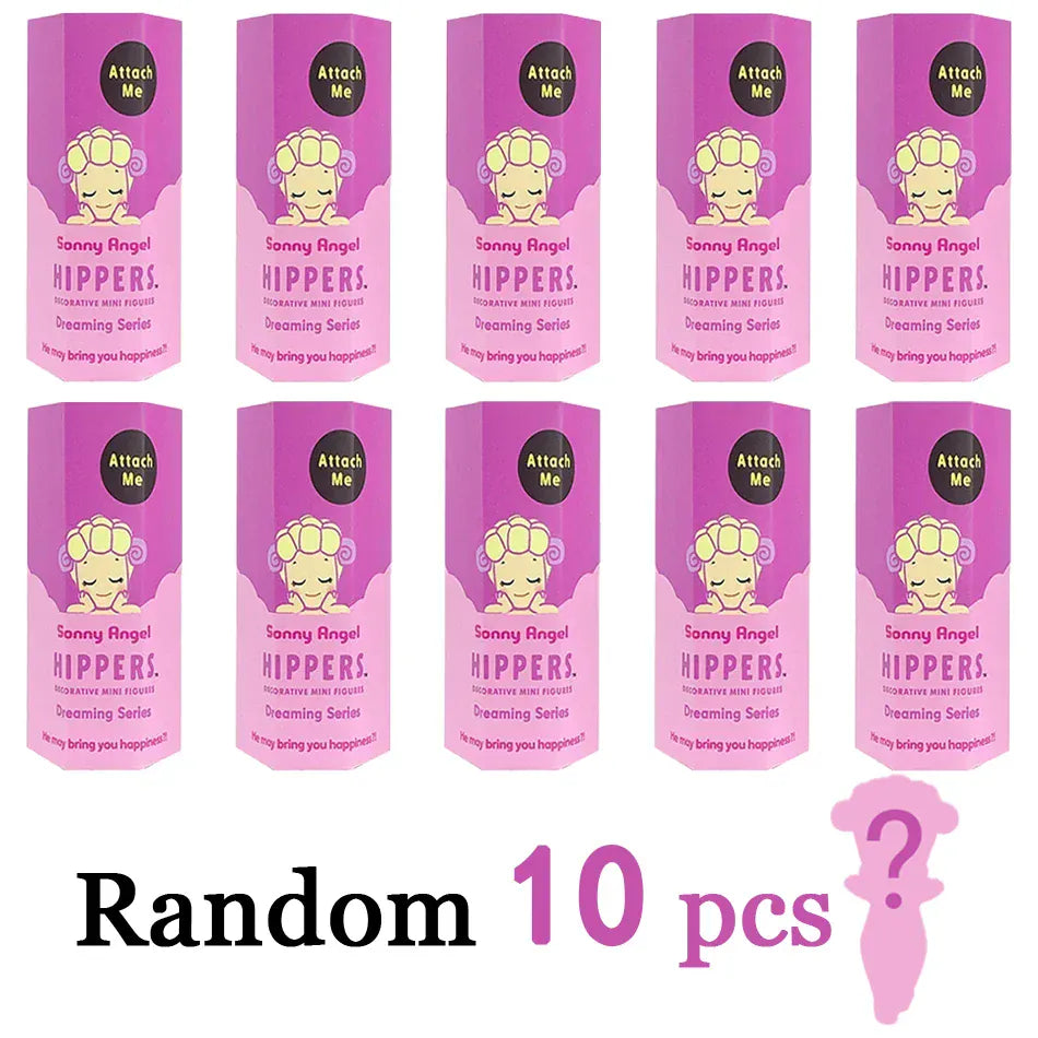 Sonny Angel Dreaming Series 9-Piece Set - Animal Hat Desk Ornaments | Complete Collection Sonny Angle Dreaming Series Lovely Angel Doll Desk Ornamen