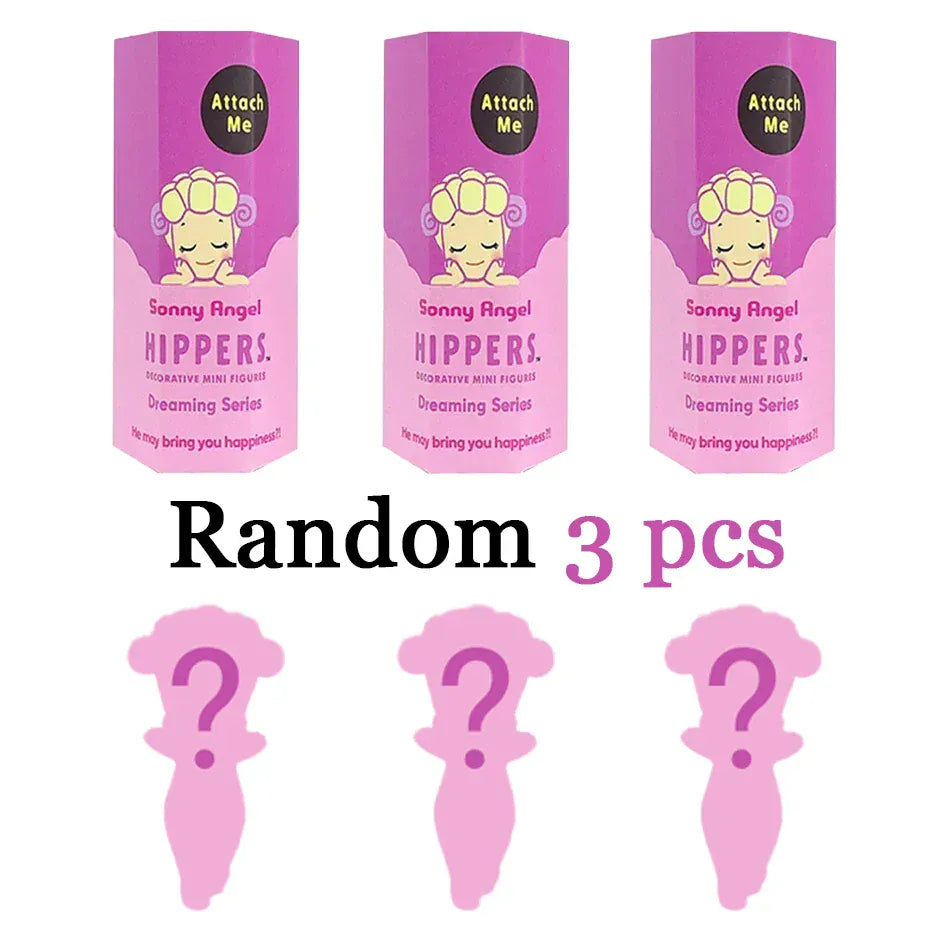 Sonny Angel Dreaming Series 9-Piece Set - Animal Hat Desk Ornaments | Complete Collection Sonny Angle Dreaming Series Lovely Angel Doll Desk Ornamen