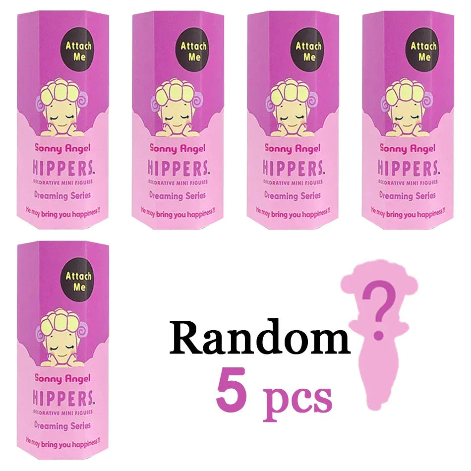 Sonny Angel Dreaming Series 9-Piece Set - Animal Hat Desk Ornaments | Complete Collection Sonny Angle Dreaming Series Lovely Angel Doll Desk Ornamen