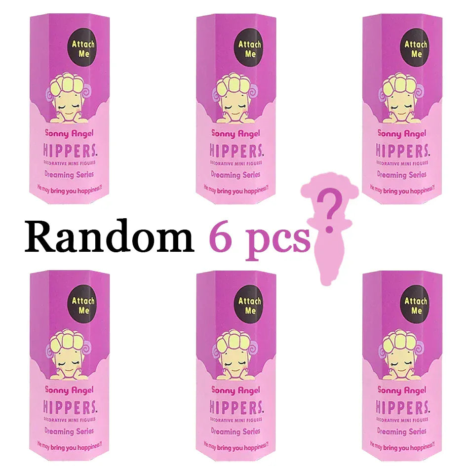 Sonny Angel Dreaming Series 9-Piece Set - Animal Hat Desk Ornaments | Complete Collection Sonny Angle Dreaming Series Lovely Angel Doll Desk Ornamen