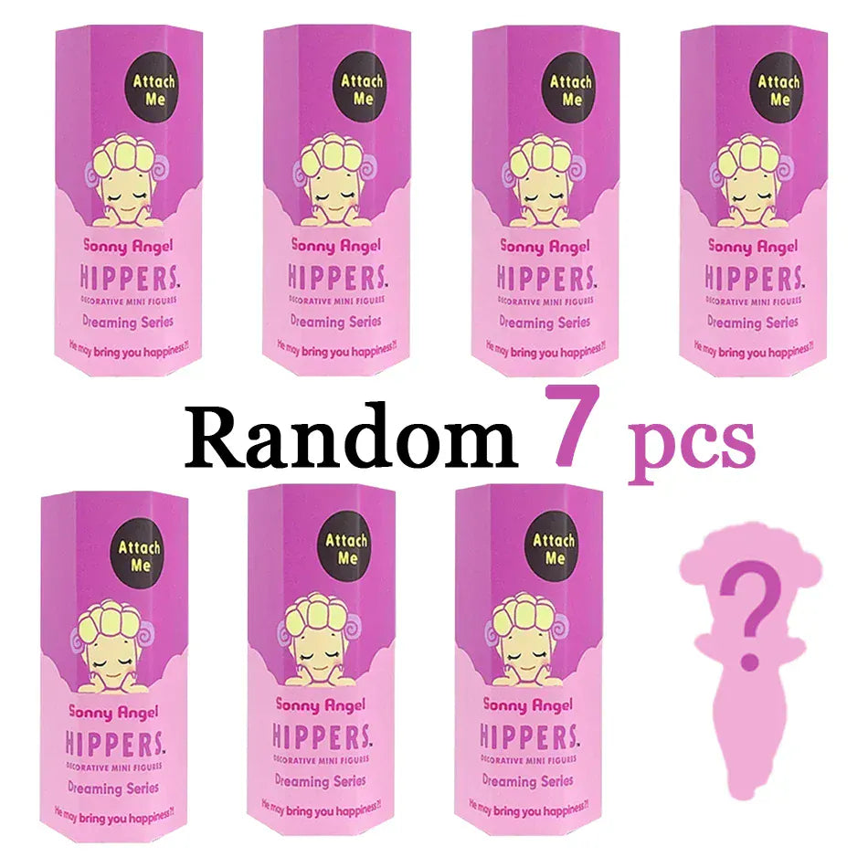 Sonny Angel Dreaming Series 9-Piece Set - Animal Hat Desk Ornaments | Complete Collection Sonny Angle Dreaming Series Lovely Angel Doll Desk Ornamen