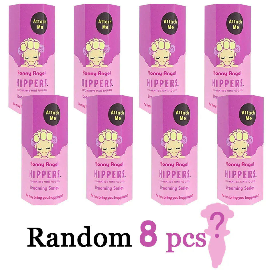 Sonny Angel Dreaming Series 9-Piece Set - Animal Hat Desk Ornaments | Complete Collection Sonny Angle Dreaming Series Lovely Angel Doll Desk Ornamen