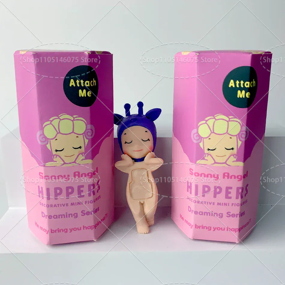 Sonny Angel Dreaming Series 9-Piece Set - Animal Hat Desk Ornaments | Complete Collection Sonny Angle Dreaming Series Lovely Angel Doll Desk Ornamen