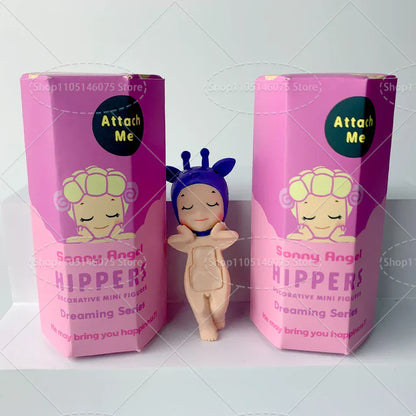 Sonny Angel Dreaming Series 9-Piece Set - Animal Hat Desk Ornaments | Complete Collection Sonny Angle Dreaming Series Lovely Angel Doll Desk Ornamen