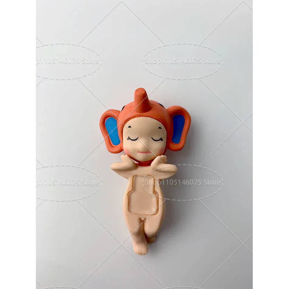 Sonny Angel Dreaming Series 9-Piece Set - Animal Hat Desk Ornaments | Complete Collection Sonny Angle Dreaming Series Lovely Angel Doll Desk Ornamen