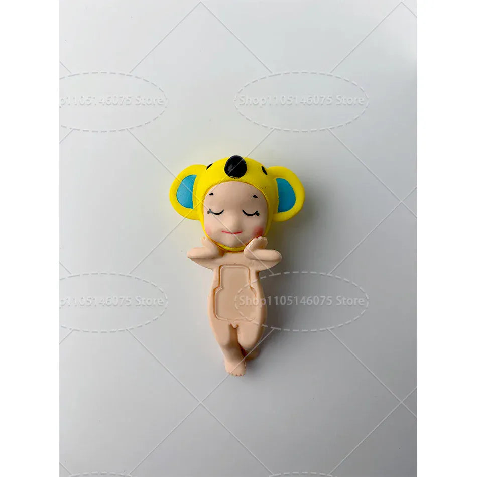 Sonny Angel Dreaming Series 9-Piece Set - Animal Hat Desk Ornaments | Complete Collection Sonny Angle Dreaming Series Lovely Angel Doll Desk Ornamen