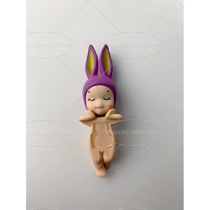 Sonny Angel Dreaming Series 9-Piece Set - Animal Hat Desk Ornaments | Complete Collection Sonny Angle Dreaming Series Lovely Angel Doll Desk Ornamen