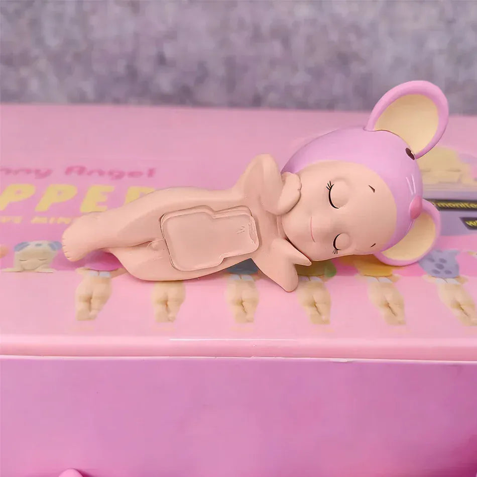 Sonny Angel Dreaming Series 9-Piece Set - Animal Hat Desk Ornaments | Complete Collection Sonny Angle Dreaming Series Lovely Angel Doll Desk Ornamen