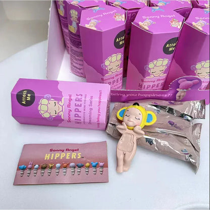 Sonny Angel Dreaming Series 9-Piece Set - Animal Hat Desk Ornaments | Complete Collection Sonny Angle Dreaming Series Lovely Angel Doll Desk Ornamen