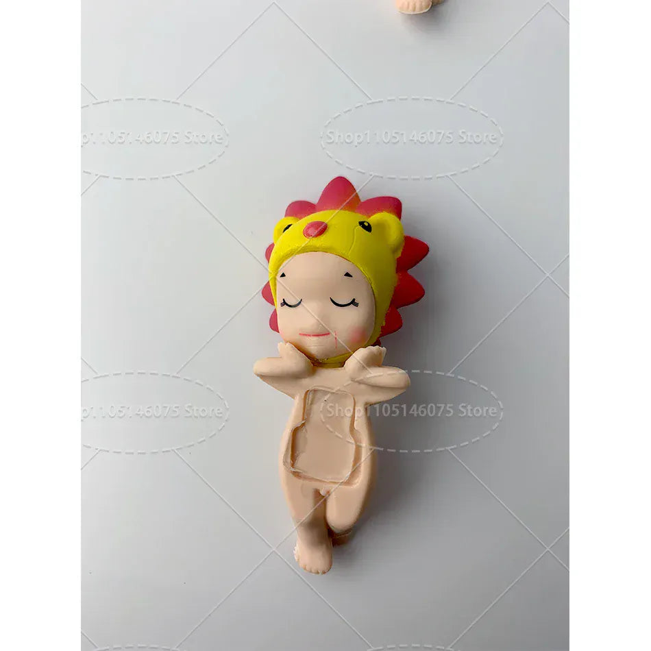 Sonny Angel Dreaming Series 9-Piece Set - Animal Hat Desk Ornaments | Complete Collection Sonny Angle Dreaming Series Lovely Angel Doll Desk Ornamen