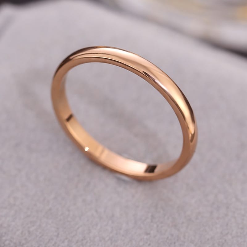 Zirconia Couple Ring – Titanium Steel 18K Rose Gold | Sparkling Diamond Ring for Women Sparkling Zirconia Couple Ring – Titanium Steel, 18K Rose Gold Finish