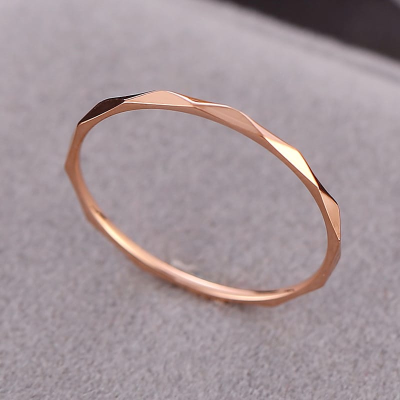 Zirconia Couple Ring – Titanium Steel 18K Rose Gold | Sparkling Diamond Ring for Women Sparkling Zirconia Couple Ring – Titanium Steel, 18K Rose Gold Finish